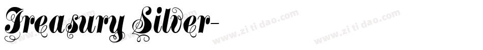 Treasury Silver字体转换